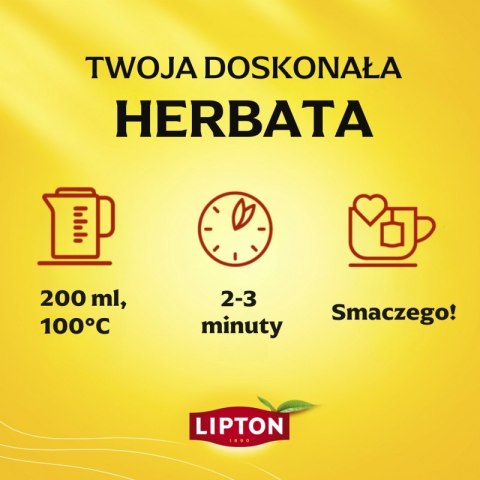 Herbata LIPTON czarna, Earl Grey Lemon, 92 torebki