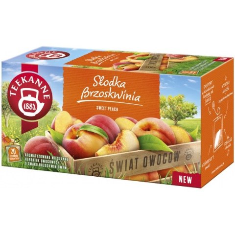 Herbata TEEKANNE World of Fruits, Słodka Brzoskwinia, 20 kopert,