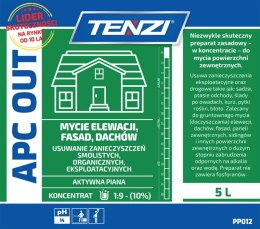Koncentrat do mycia fasad, elewacji, tarasów TENZI, Apc Out, 5l