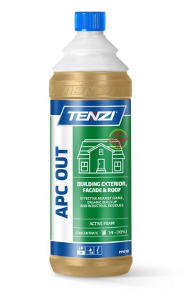 Koncentrat do mycia fasad, elewacji, tarasów TENZI, Apc Out, anglojęzyczna etykieta, 1l