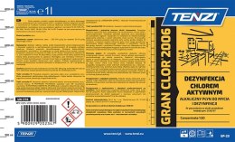 Koncentrat do mycia i dezynfekcji z aktywnym chlorem TENZI, Granclor 2006, 1l