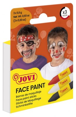 Kredki do malowania twarzy JOVI Scary, 3x5,6g, 3 szt., mix kolorów