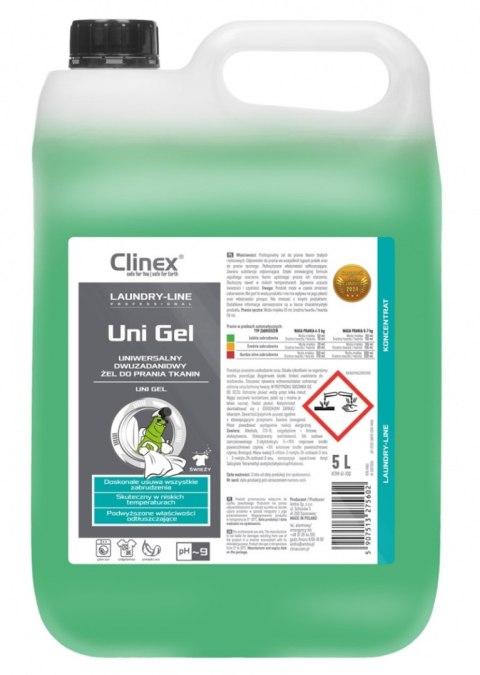 Żel do prania tkanin CLINEX Uni Gel, 5l