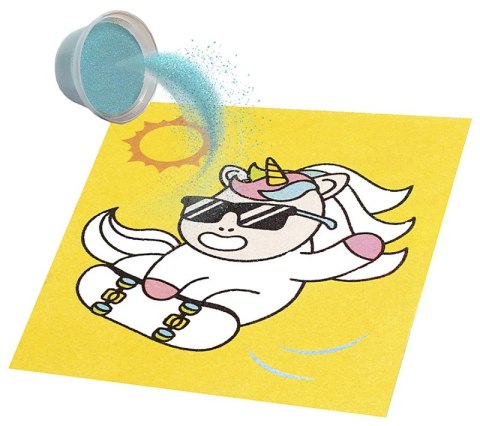 Zestaw do malowania piaskiem JOVI Play&Fun, jednorożce