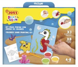 Zestaw do malowania piaskiem JOVI Play&Fun, ocean
