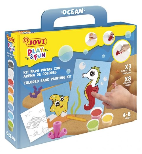 Zestaw do malowania piaskiem JOVI Play&Fun, ocean