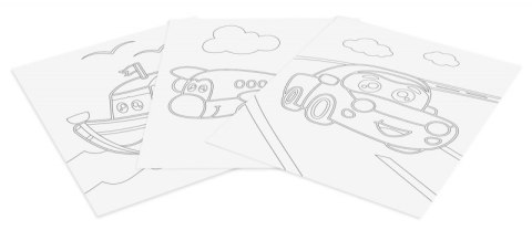 Zestaw do malowania piaskiem JOVI Play&Fun, pojazdy