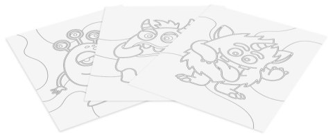 Zestaw do malowania piaskiem JOVI Play&Fun, potwory