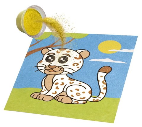 Zestaw do malowania piaskiem JOVI Play&Fun, zwierzęta