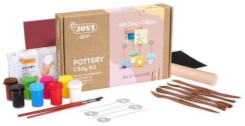 Zestaw do tworzenia ceramiki JOVI DIY, bez wypalania, klipsy