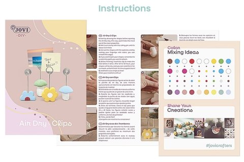 Zestaw do tworzenia ceramiki JOVI DIY, bez wypalania, klipsy