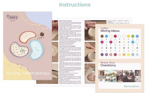 Zestaw do tworzenia ceramiki JOVI DIY, bez wypalania, miseczki