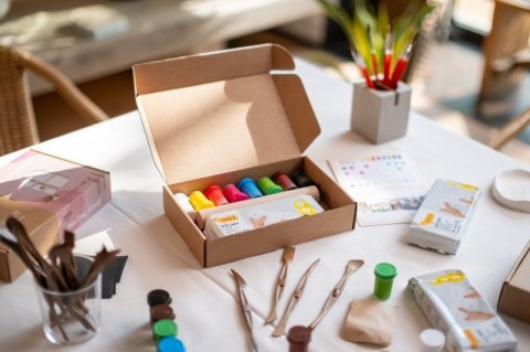 Zestaw do tworzenia ceramiki JOVI DIY, bez wypalania, miseczki