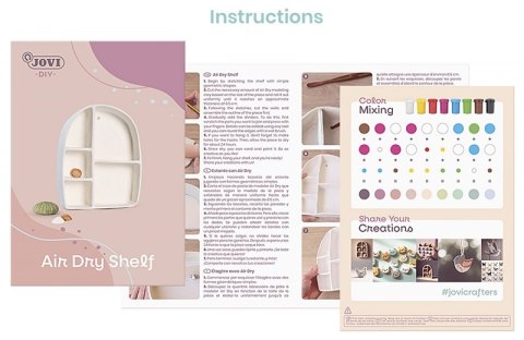 Zestaw do tworzenia ceramiki JOVI DIY, bez wypalania, półka