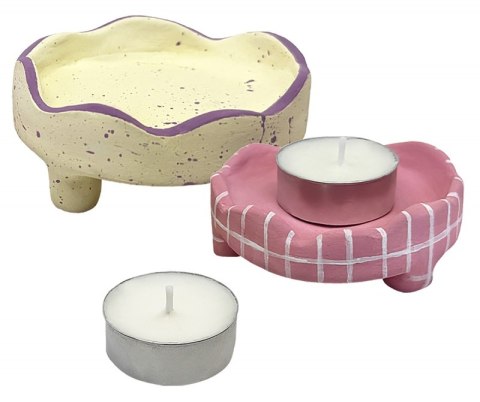 Zestaw do tworzenia ceramiki JOVI DIY, bez wypalania, świecznik