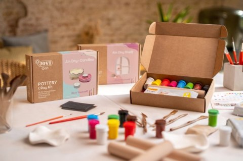 Zestaw do tworzenia ceramiki JOVI DIY, bez wypalania, świecznik