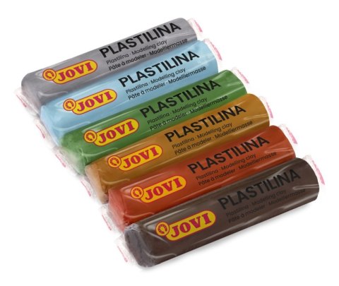 Zestaw plasteliny JOVI, 6x15g, kolory natury, mix kolorów