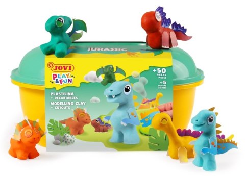 Zestaw plasteliny JOVI Play&Fun, dinozaury