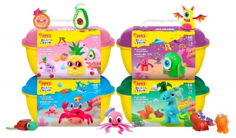 Zestaw plasteliny JOVI Play&Fun, dinozaury