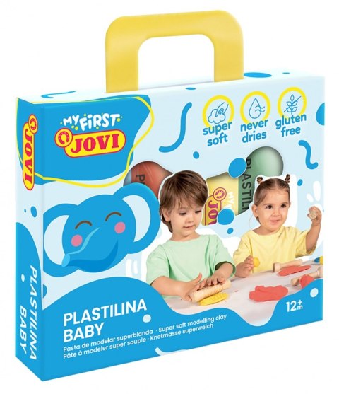 Zestaw plasteliny JOVI dla dzieci, 4x38g, mix kolorów