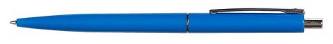 Długopis automatyczny Q-CONNECT, Sign Proof, nieblaknący, metalowy klips, niebieski