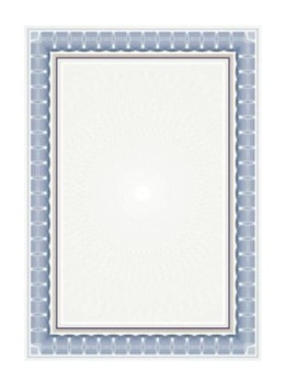 Dyplom ROZETA Niebieska 170g/m2 (25 szt.) 218717 Argo