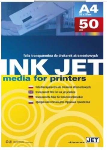 Folia INKJET do drukarek atramentowych bez paska, format A3, op./50 szt. 413045 Argo