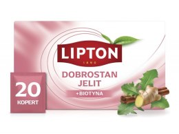 Herbata LIPTON Functional, ziołowa, dobrostan jelit, 20 kopert