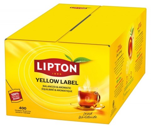 Herbata LIPTON czarna, Yellow Label, 400 torebek