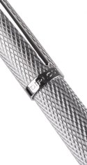 Pióro wieczne DIPLOMAT Viper, guilloche, F/M, srebrne