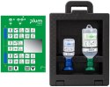Zestaw do płukania oka PLUM iBox 2, z płynami 0,9% 500ml + 4,9% 200ml, czarny