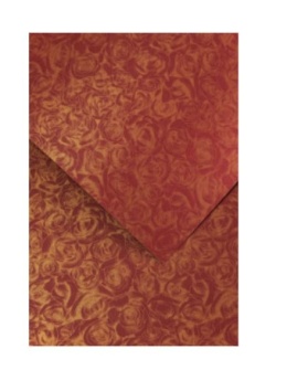 Karton ozdobny Róże bordowy 20 szt./op. 250g/m2 202916 Argo