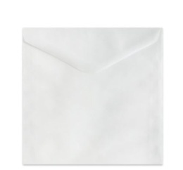 Koperta 160mm x160mm Kalka biały K., 110g/m2, op/10szt. 280395 Argo