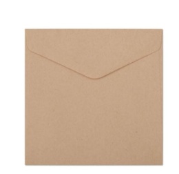 Koperta 160mm x 160mm Nature ciemnobeżowy K., 120g/m2, op/10szt. 280320 Argo
