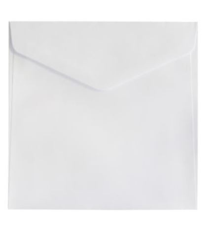 Koperta 160mm x160mm Gładki biały K., 150g/m2, op/10szt. 280391 Argo