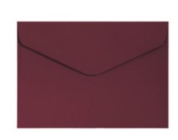 Koperta C6 (114x162) Gładki bordowy K., 120g/m2, op/10szt. 280286 Argo