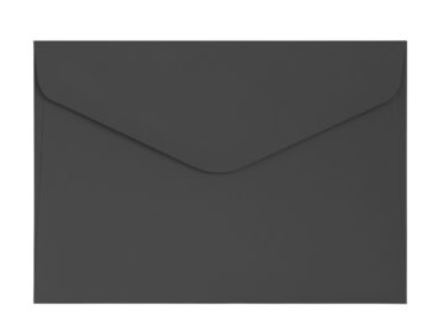 Koperta C6 (114x162) Gładki czarny K., 120g/m2, op/10szt. 280283 Argo
