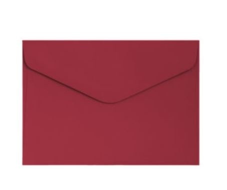 Koperta C6 (114x162) Gładki czerwony K., 120g/m2, op/10szt. 280287 Argo