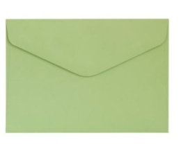 Koperta C6 (114x162) Gładki jasnozielony satynowany K., 130g/m2, op/10szt. 280233 Argo