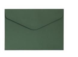 Koperta C6 (114x162) Gładki zielony K., 120g/m2, op/10szt. 282210 Argo