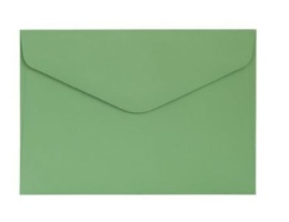 Koperta C6 (114x162) Gładki zielony satynowany K., 130g/m2, op/10szt. 280236 Argo