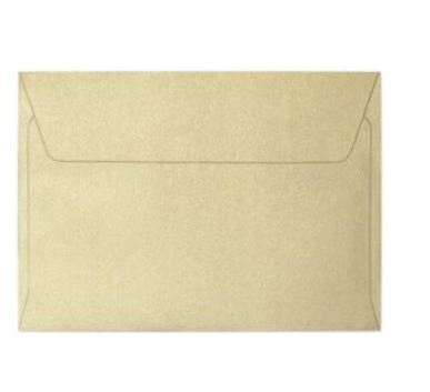 Koperta C6 (114x162) Pearl złoty P., 120g/m2, op/10szt. 280215 Argo
