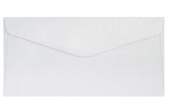 Koperta DL (110 x 220) Pearl diamentowa biel K., 150g/m2, op/10szt. 280139 Argo