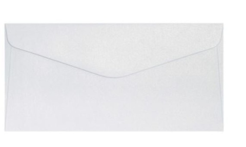 Koperta DL (110 x 220) Pearl diamentowa biel K., 150g/m2, op/10szt. 280139 Argo