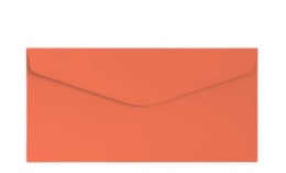 Koperta DL (110 x 220) Gładki koralowy K., 120g/m2, op/10szt. 280181 Argo