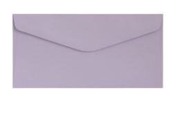 Koperta DL (110 x 220) Gładki lawendowy satynowany K., 130g/m2, op/10szt. 280134 Argo