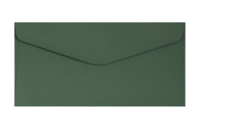 Koperta DL (110 x 220) Gładki zielony K., 120g/m2, op/10szt. 282110 Argo
