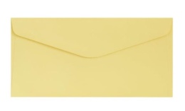 Koperta DL (110 x 220) Gładki żółty satynowany K., 130g/m2, op/10szt. 280137 Argo