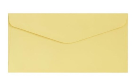 Koperta DL (110 x 220) Gładki żółty satynowany K., 130g/m2, op/10szt. 280137 Argo