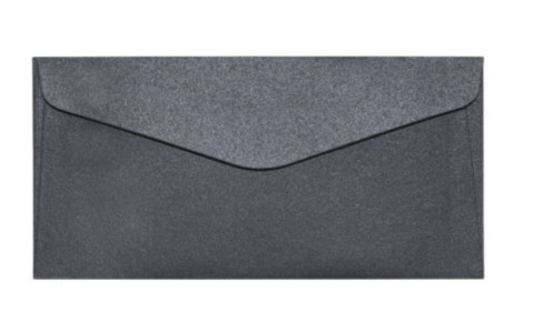 Koperta DL (110 x 220) Pearl czarny., 150g/m2, op/10szt. 280177 Argo